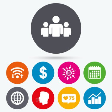 iş işaretler. grafik grafik ve küre simgeler.