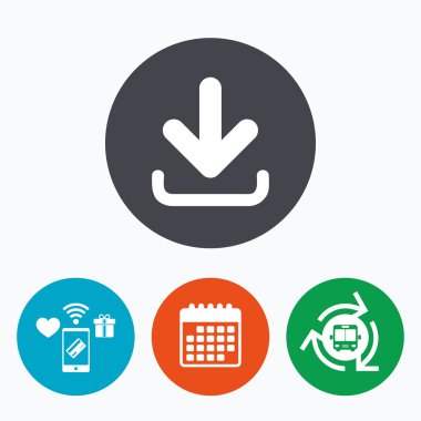 Download Icon. Yükle düğmesi.