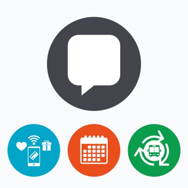 sohbet işareti simgesi.  