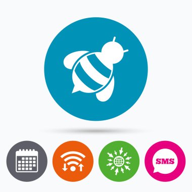 Arı işareti simgesi. Bal arısı veya API'larını sembolü.