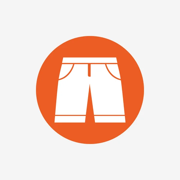 Short Bermudes pour hommes signe icône. symbole vestimentaire . — Image vectorielle