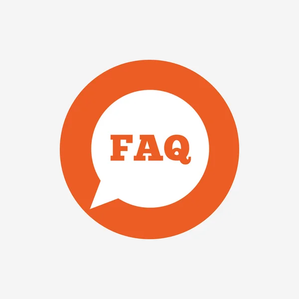 FAQ information sign — Stock Vector