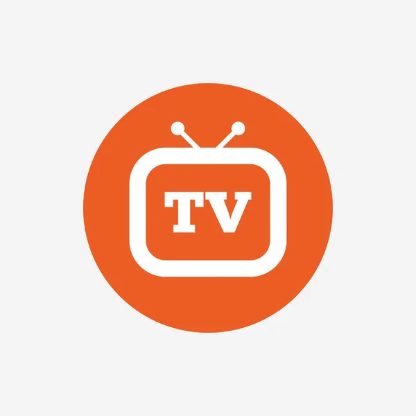 Icono de señal de TV retro . — Vector de stock