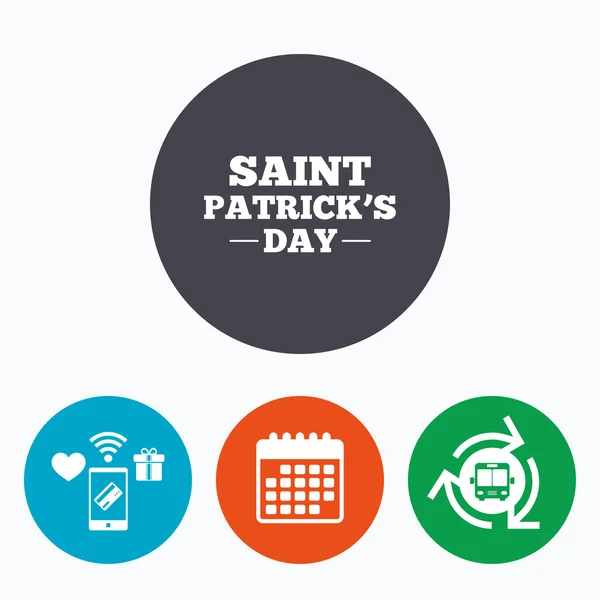 Saint Patrick sign icon.