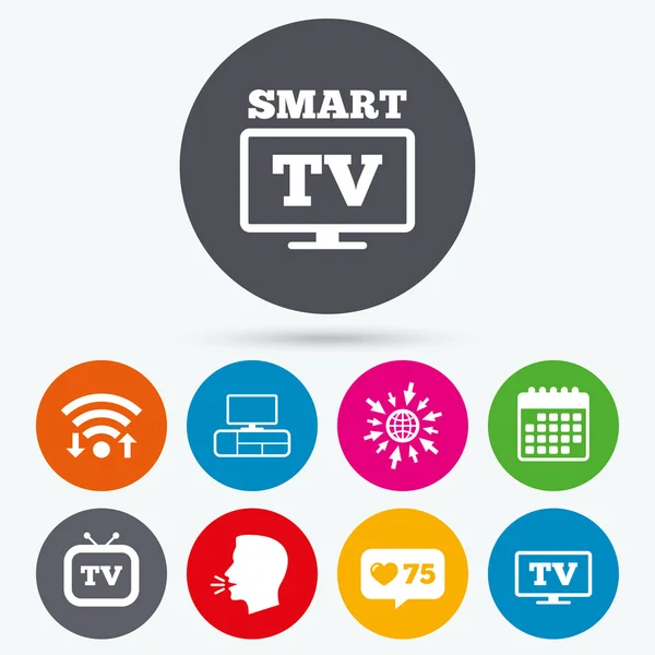 Smart Tv trybie ikona. — Wektor stockowy