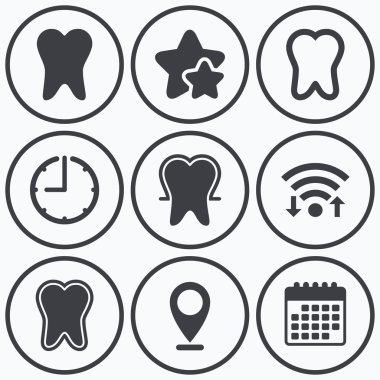 emaye koruma simgeler diş.  