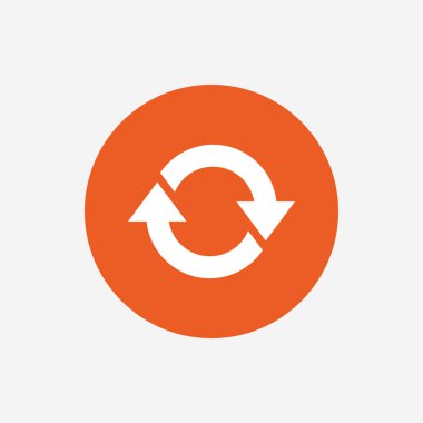 döndürme simgesi. sembol yineleyin. kayıt yenileme.