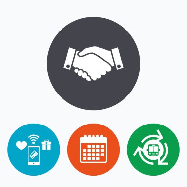 El sıkışma işareti simgesi.  