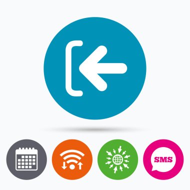 Oturum açma işareti simgesi.  