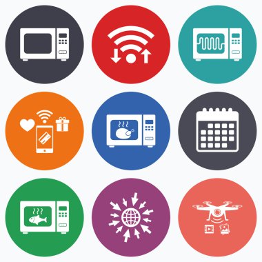 mikrodalga fırın simgeler. 