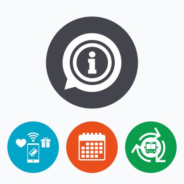 bilgi işareti simgesi. Bilgi simgesi.