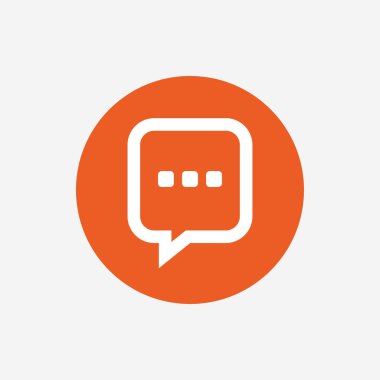 sohbet işareti simgesi. konuşma balonu sembolü.