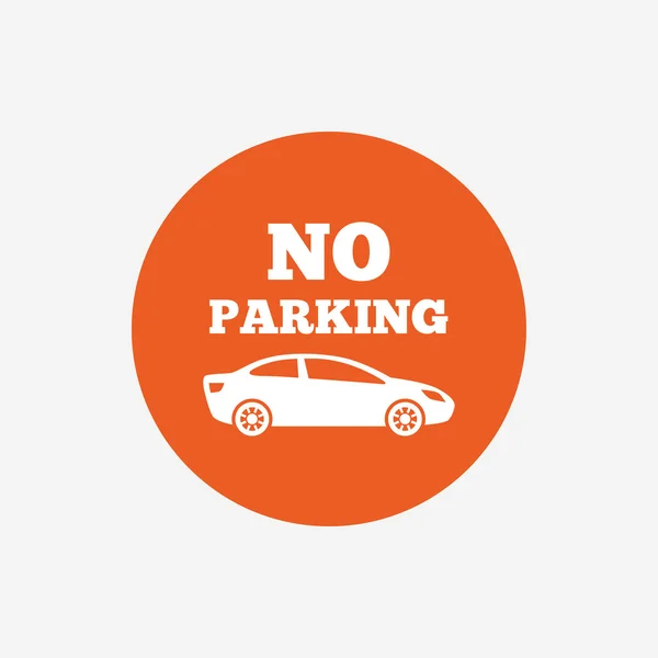 No parking sign icon. — Stock Vector