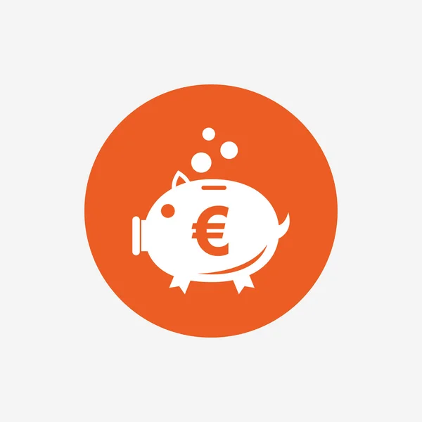 Piggy bank teken pictogram. — Stockvector