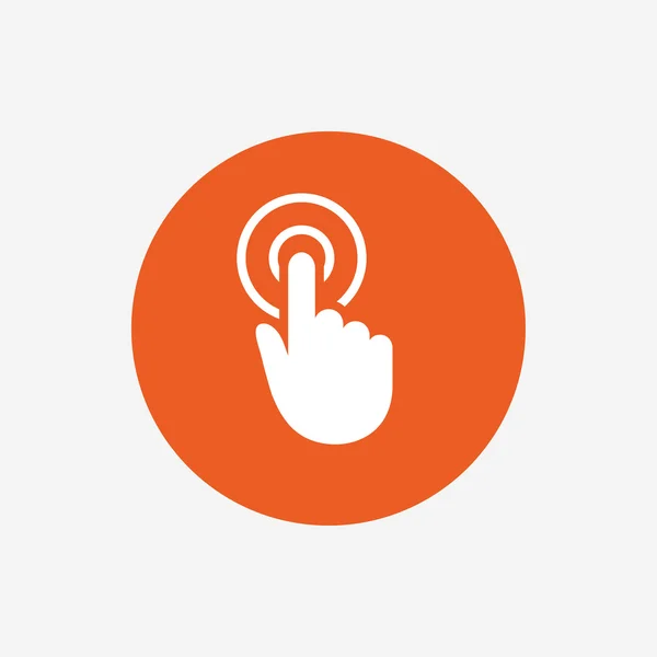 Icono de signo de cursor mano — Vector de stock