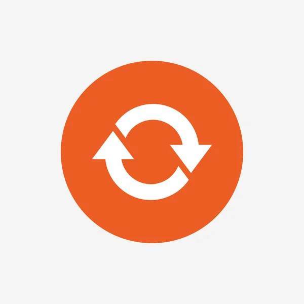 Rotation-ikonen. Upprepa symbol. uppdatera tecken. — Stock vektor