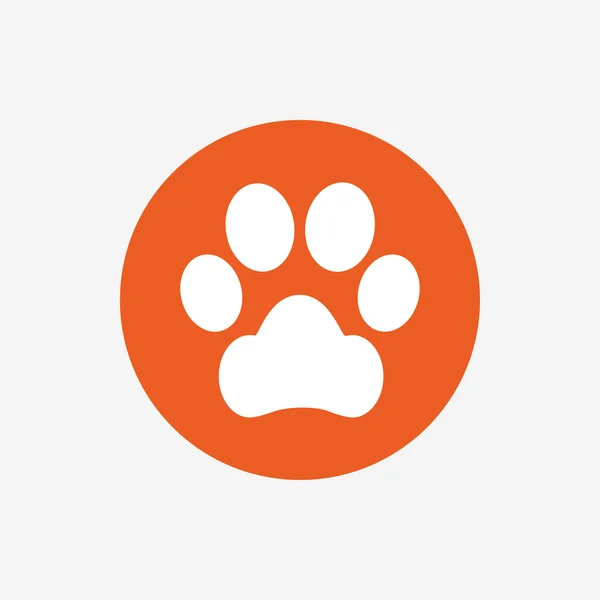 Dog paw sign icon. — Stock Vector