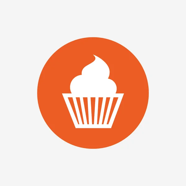 Muffin sign icon. Cupcake symbol. — Stock Vector