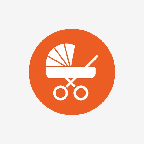 Baby pram stroller sign icon. Baby buggy symbol. — Stock Vector