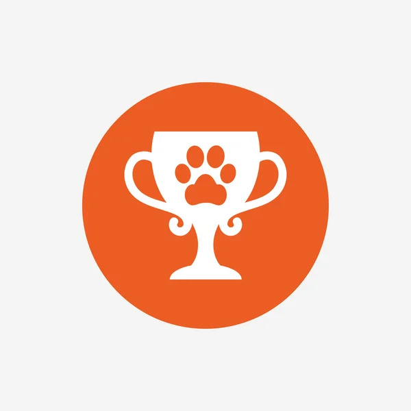 Domácí zvířata vítěz poháru znamení — Stockový vektor