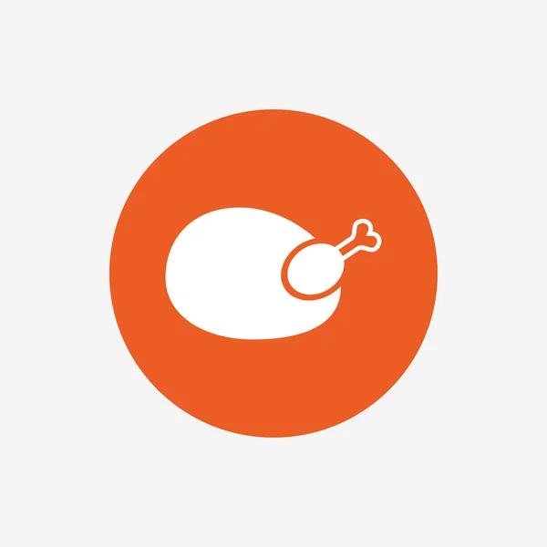 Signo de pollo icono . — Vector de stock