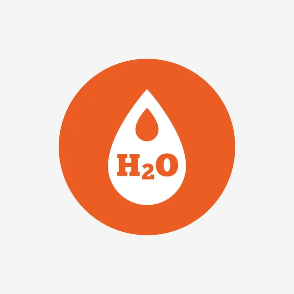 H2O Panneau de chute d'eau — Image vectorielle