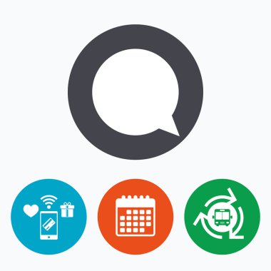 sohbet işareti simgesi.  