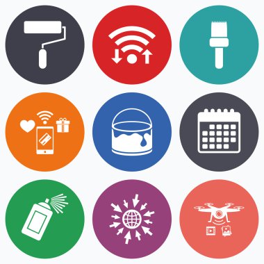 Resim rulo, fırça simgesini.  