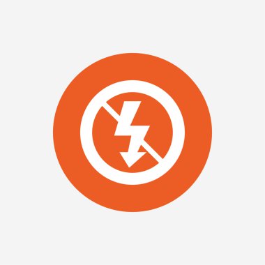 Hiçbir fotoğraf flaş işareti simgesi.  