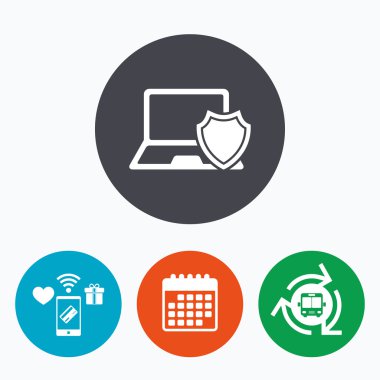 Dizüstü bilgisayar koruma işareti. 