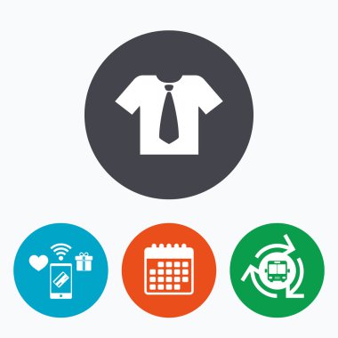 Gömlek kravat işareti simgesi. 