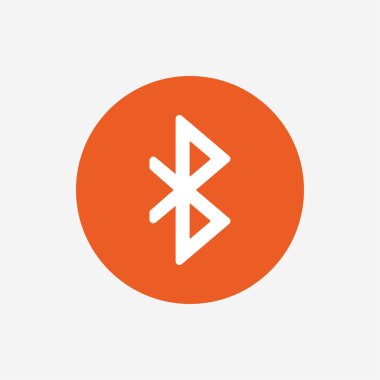 Bluetooth işareti simgesi. mobil şebeke sembolü.