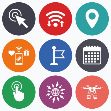 Fare imleci simgesi.  