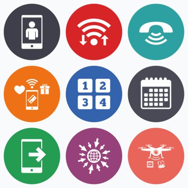 Telefon simgeleri. Çağrı Merkezi desteği 