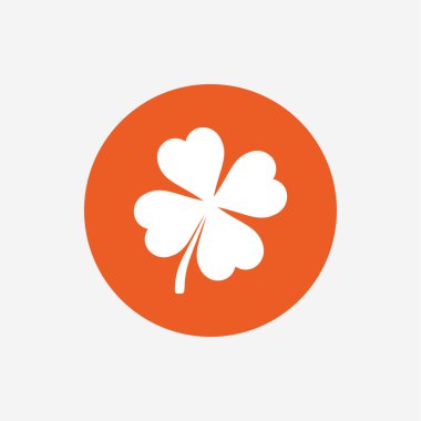 yonca dört yaprak işareti ile.  