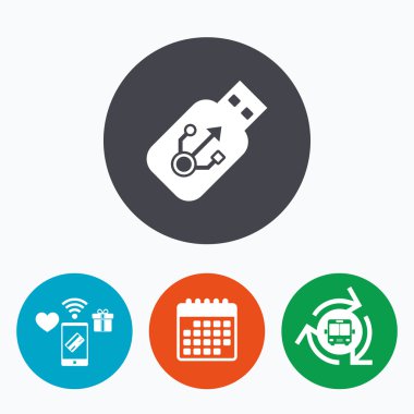 USB işareti simgesi.  