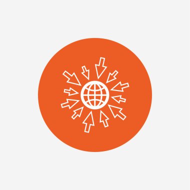 Web simgesini gidin. Küre  