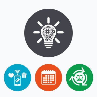 ışık lamba işareti simgesi.  