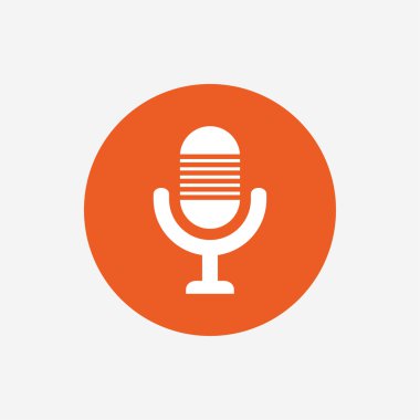 Mikrofon simgesi. Hoparlör simgesi.  