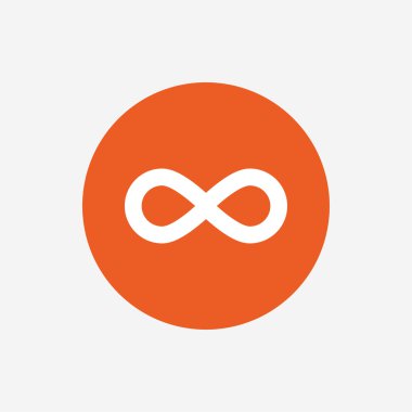 sınırsız işareti simgesi. sonsuzluk simgesi.