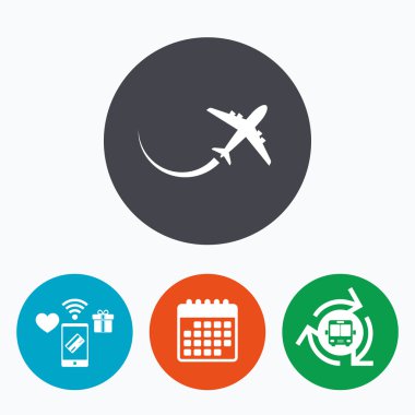 uçak işareti simgesi.  