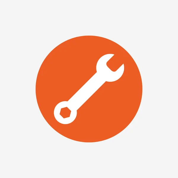 Wrench key sign icon. — Stock Vector