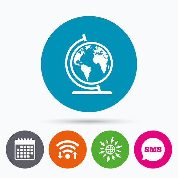 Знак знака глобуса
.  