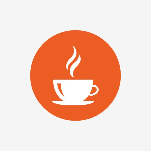 Ícone sinal xícara de café . — Vetor de Stock