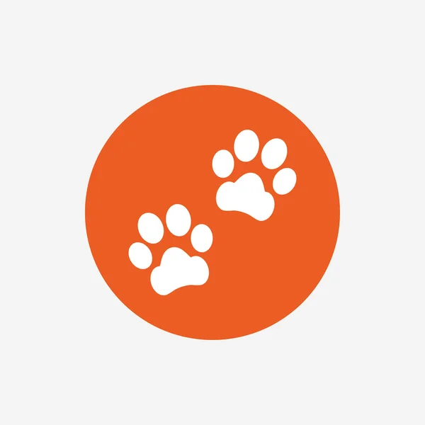 Paw sign icon. — Stock Vector