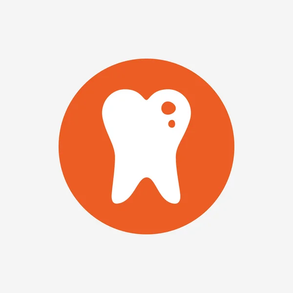 Caries icône signe dentaire . — Image vectorielle