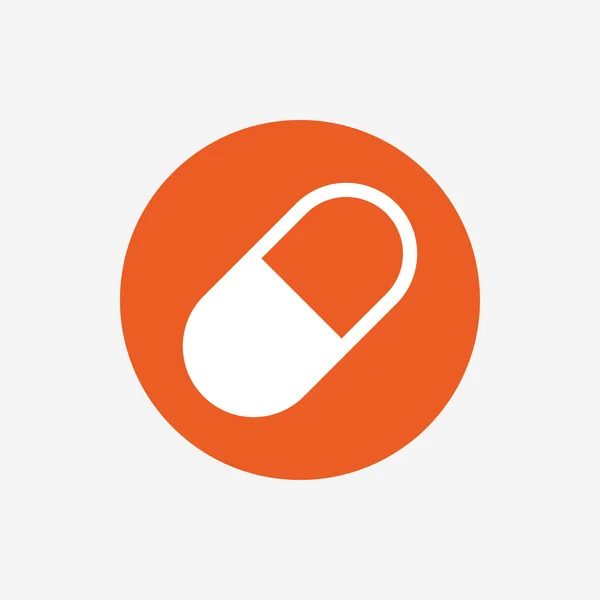 Medicinska piller tecken ikonen. — Stock vektor