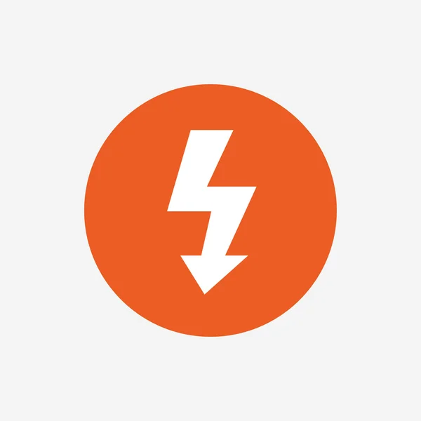 Flash teken fotopictogram. — Stockvector