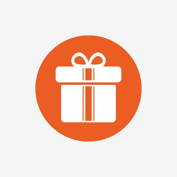 Icono de signo de caja regalo . — Vector de stock