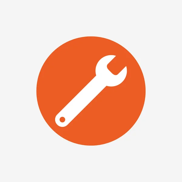 Wrench key sign icon. — Stock Vector